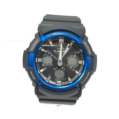 【中古品】【メンズ】 G-SHOCK ジーショック ANALOG-DIGITAL GAW-100B-1A2JF アナログデジタル タフソーラー 腕時計 196-250512-hi-12-tag カラー：ブラック/ブルー 万代Net店