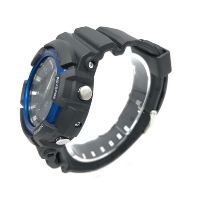 【中古品】【メンズ】 G-SHOCK ジーショック ANALOG-DIGITAL GAW-100B-1A2JF アナログデジタル タフソーラー 腕時計 196-250512-hi-12-tag カラー：ブラック/ブルー 万代Net店