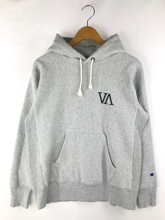 【中古品】【メンズ】 Champion チャンピオン × VARIOUS ARTISTS ヴァリアス アーティスト 別注 コラボ SWEAT HOODIE C8-Z112 スウェットフーディー パーカー トップス 142-250507-yy-08-tag サイズ：L カラー：グレー 万代Net店