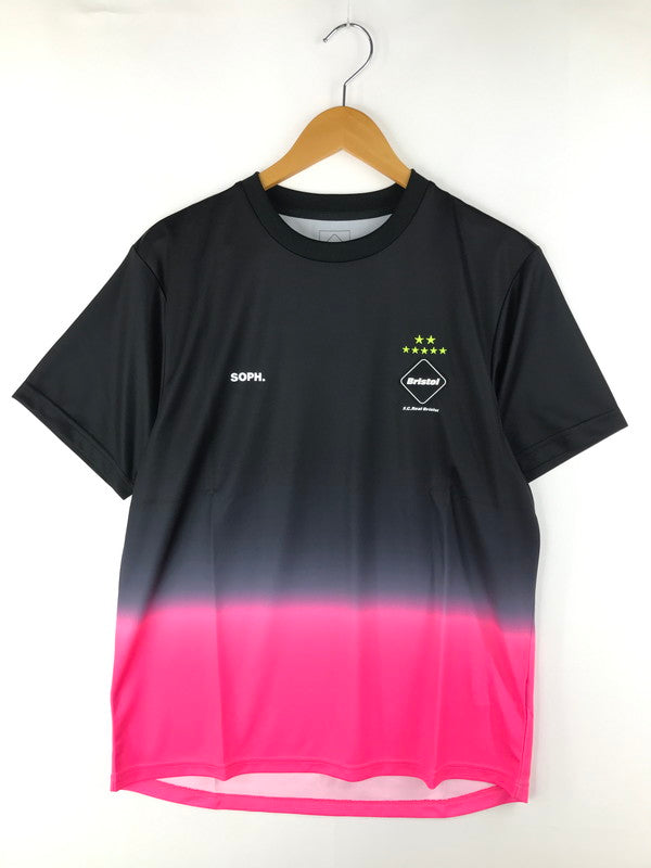 【中古美品】【メンズ】 F.C.REAL BRISTOL エフシーレアルブリストル S/S GRADATION PRE MATCH TOP FCRB-230143 グラデーション マッチ トップ Tシャツ 半袖Tシャツ 142-250504-na-07-tag サイズ：M カラー：ブラック/ピンク 万代Net店