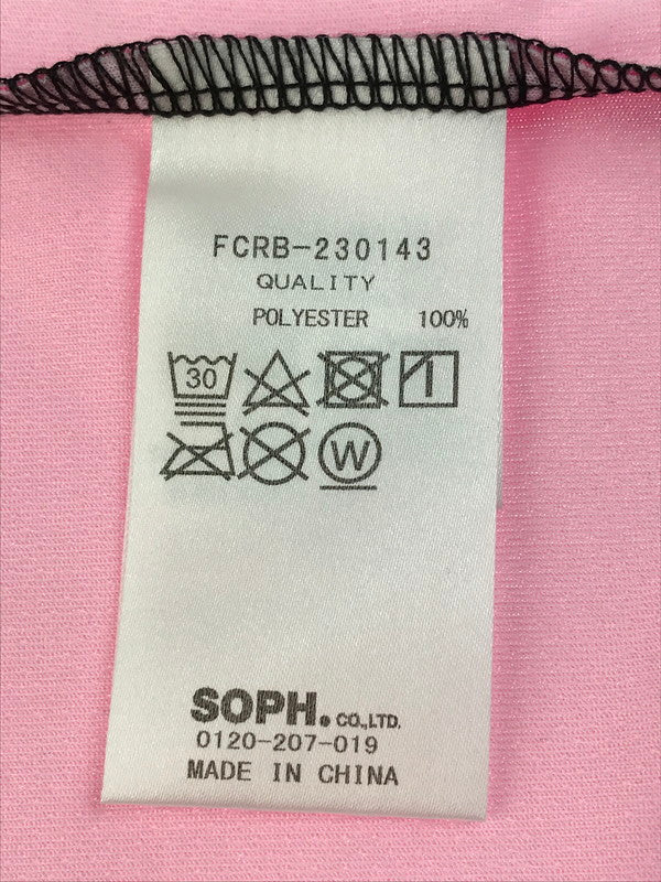 【中古美品】【メンズ】 F.C.REAL BRISTOL エフシーレアルブリストル S/S GRADATION PRE MATCH TOP FCRB-230143 グラデーション マッチ トップ Tシャツ 半袖Tシャツ 142-250504-na-07-tag サイズ：M カラー：ブラック/ピンク 万代Net店