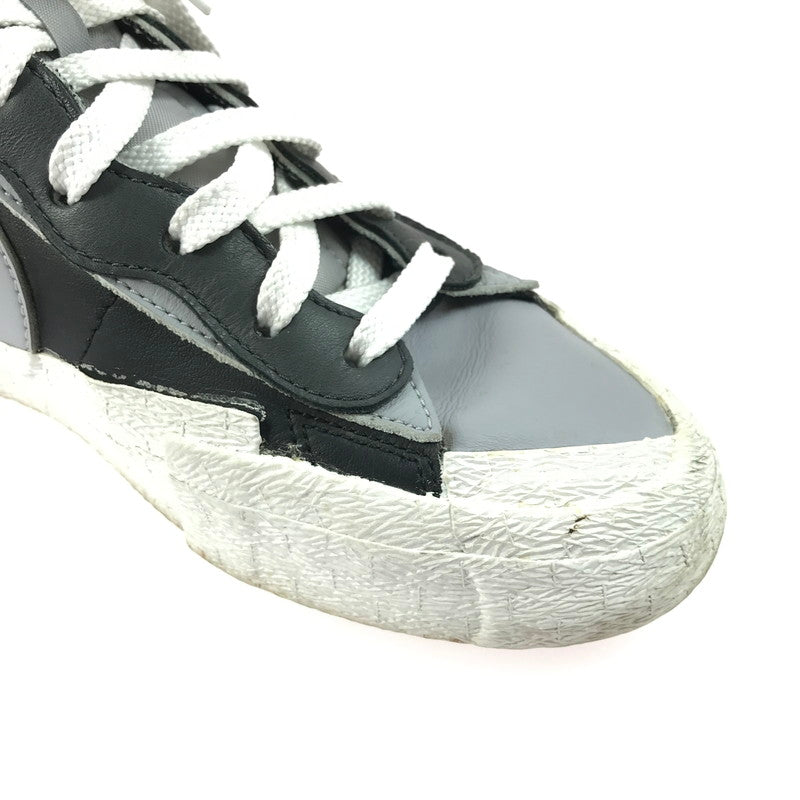 【現状渡し品】【メンズ】 NIKE ナイキ × SACAI サカイ コラボ BLAZER MID BV0072-002 ブレーザー MID スニーカー 靴 160-250512-hi-08-tag サイズ：27cm US 9 カラー：BLACK/WOLF GREY-WHITE 万代Net店