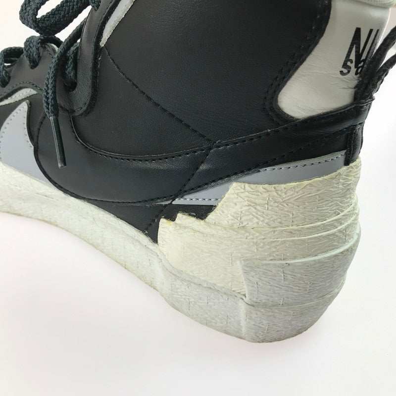 【現状渡し品】【メンズ】 NIKE ナイキ × SACAI サカイ コラボ BLAZER MID BV0072-002 ブレーザー MID スニーカー 靴 160-250512-hi-08-tag サイズ：27cm US 9 カラー：BLACK/WOLF GREY-WHITE 万代Net店