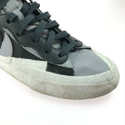 【現状渡し品】【メンズ】 NIKE ナイキ × SACAI サカイ コラボ BLAZER MID BV0072-002 ブレーザー MID スニーカー 靴 160-250512-hi-08-tag サイズ：27cm US 9 カラー：BLACK/WOLF GREY-WHITE 万代Net店
