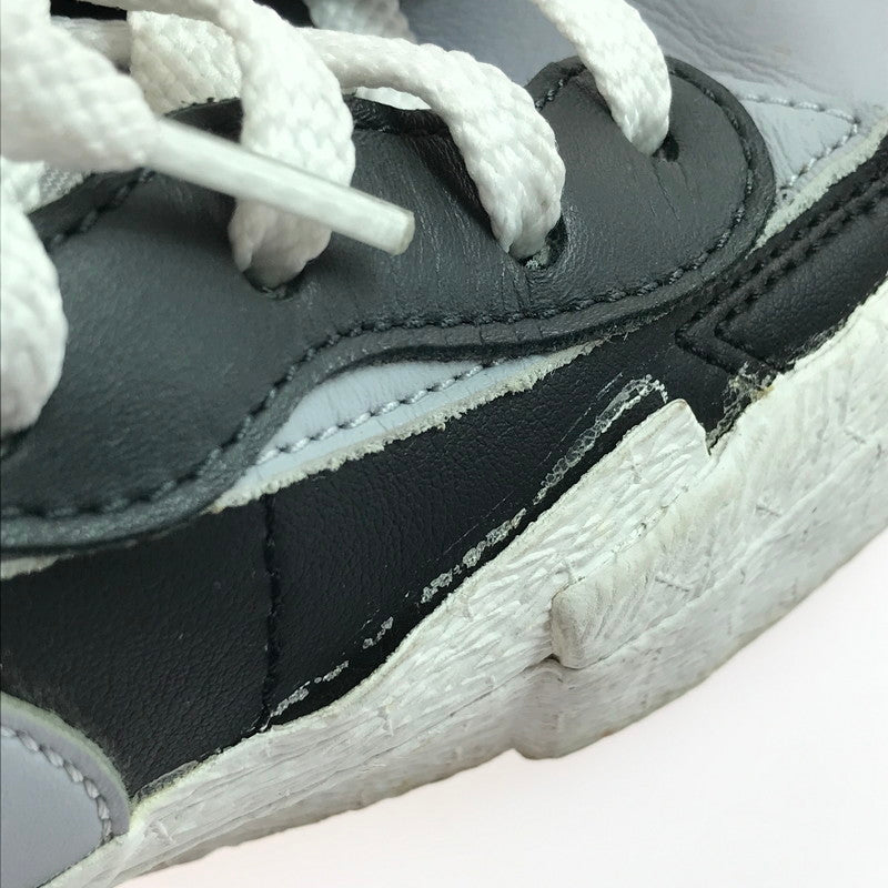 【現状渡し品】【メンズ】 NIKE ナイキ × SACAI サカイ コラボ BLAZER MID BV0072-002 ブレーザー MID スニーカー 靴 160-250512-hi-08-tag サイズ：27cm US 9 カラー：BLACK/WOLF GREY-WHITE 万代Net店