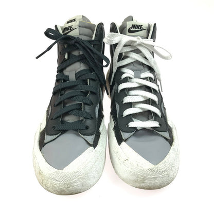 【現状渡し品】【メンズ】 NIKE ナイキ × SACAI サカイ コラボ BLAZER MID BV0072-002 ブレーザー MID スニーカー 靴 160-250512-hi-08-tag サイズ：27cm US 9 カラー：BLACK/WOLF GREY-WHITE 万代Net店