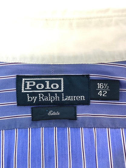 【中古品】【メンズ】 ESTATE STRIPE SHIRT エステート ストライプ シャツ 146-260411-rt-24-tag カラー：ブルー系 万代Net店
