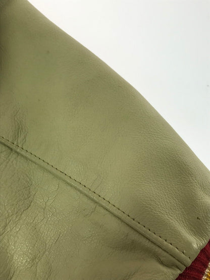 【中古品】【メンズ】 GOLDEN BEAR ゴールデンベア 90's WOOL STADIUM JACKET 90年代 ウール スタジアム ジャケット アウター 146-260904-rt-08-tagh サイズ：M カラー：レッド/ベージュ 万代Net店