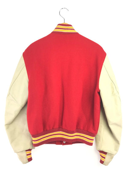 【中古品】【メンズ】 GOLDEN BEAR ゴールデンベア 90's WOOL STADIUM JACKET 90年代 ウール スタジアム ジャケット アウター 146-260904-rt-08-tagh サイズ：M カラー：レッド/ベージュ 万代Net店