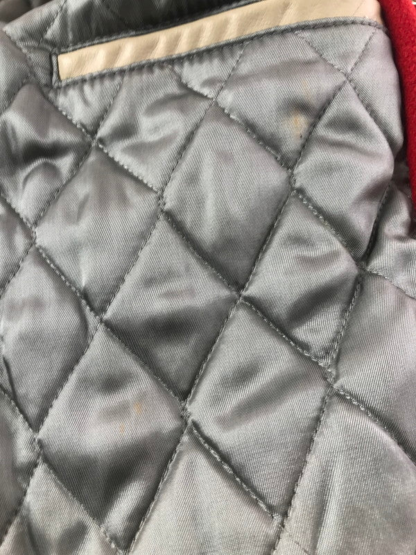 【中古品】【メンズ】 GOLDEN BEAR ゴールデンベア 90's WOOL STADIUM JACKET 90年代 ウール スタジアム ジャケット アウター 146-260904-rt-08-tagh サイズ：M カラー：レッド/ベージュ 万代Net店