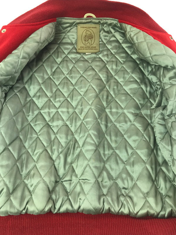 【中古品】【メンズ】 GOLDEN BEAR ゴールデンベア 90's WOOL STADIUM JACKET 90年代 ウール スタジアム ジャケット アウター 146-260904-rt-08-tagh サイズ：M カラー：レッド/ベージュ 万代Net店