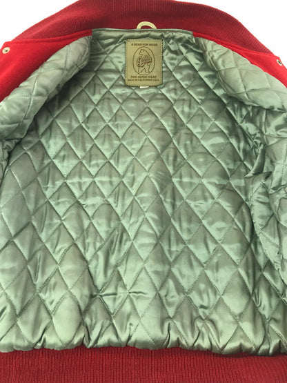 【中古品】【メンズ】 GOLDEN BEAR ゴールデンベア 90's WOOL STADIUM JACKET 90年代 ウール スタジアム ジャケット アウター 146-260904-rt-08-tagh サイズ：M カラー：レッド/ベージュ 万代Net店