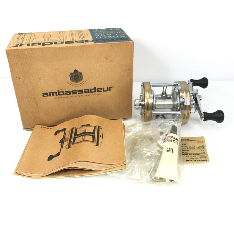【中古品】AbuGarcia アブガルシア AMBASSADEUR 5500C クラシックゴールド アンバサダー 右ハンドル ベイトリール 釣り 釣り具等 釣り具 134-250818-rt-03-tag 万代Net店