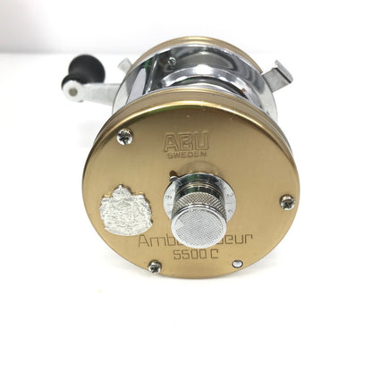 【中古品】AbuGarcia アブガルシア AMBASSADEUR 5500C クラシックゴールド アンバサダー 右ハンドル ベイトリール 釣り 釣り具等 釣り具 134-250818-rt-03-tag 万代Net店