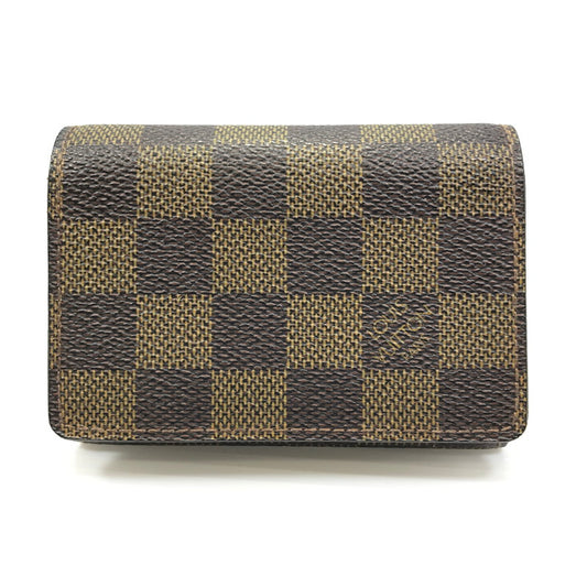 【中古品】【メンズ】 LOUIS VUITTON ルイ・ヴィトン ダミエ アンヴェロップ カルト ドゥ ヴィジット N62920 カードケース 名刺入れ 財布 179-250513-yy-20-tag カラー：ブラウン 万代Net店