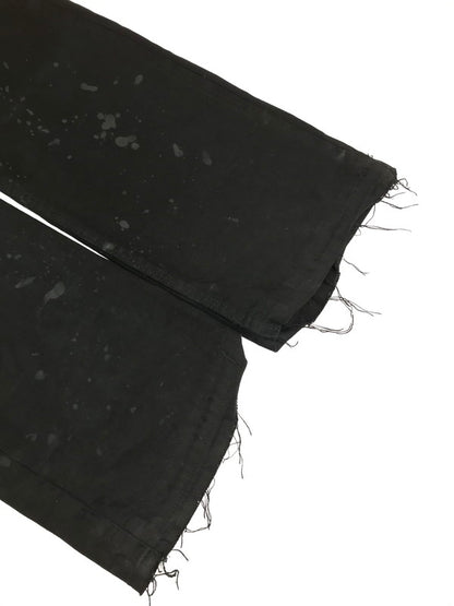 【現状渡し品】【メンズ】 INNOCENCE NYC イノセンス ニューヨーク LEATHER PATCH DENIM PANTS INLPDM01 レザーパットワークデニムパンツ ジーンズ 153-250618-hi-18-tag カラー：ブラック 万代Net店