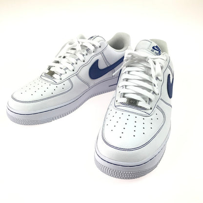 【中古美品】【メンズ】 NIKE ナイキ AIR FORCE 1 07 LV8 HQ2037-100 エアフォース 1 07 LV8 ブルーステッチ スニーカー 靴 160-250512-hi-06-tag サイズ：30.5cm US 12.5 カラー：WHITE/BLUE 万代Net店