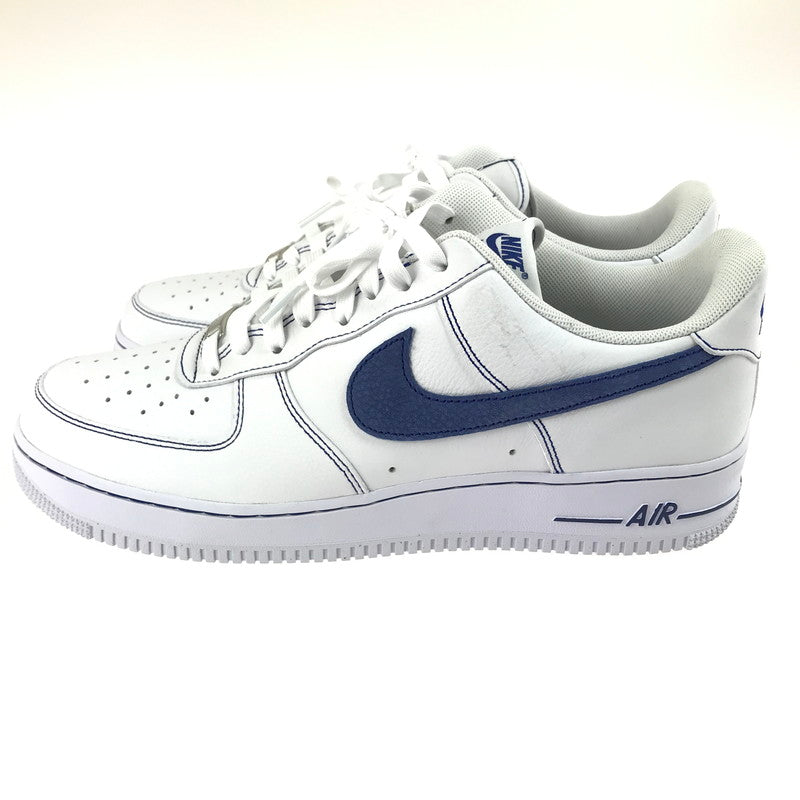 【中古美品】【メンズ】 NIKE ナイキ AIR FORCE 1 07 LV8 HQ2037-100 エアフォース 1 07 LV8 ブルーステッチ スニーカー 靴 160-250512-hi-06-tag サイズ：30.5cm US 12.5 カラー：WHITE/BLUE 万代Net店