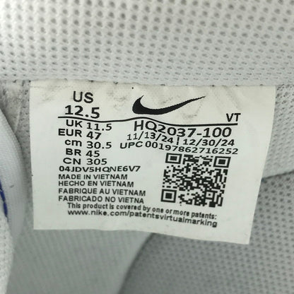 【中古美品】【メンズ】 NIKE ナイキ AIR FORCE 1 07 LV8 HQ2037-100 エアフォース 1 07 LV8 ブルーステッチ スニーカー 靴 160-250512-hi-06-tag サイズ：30.5cm US 12.5 カラー：WHITE/BLUE 万代Net店