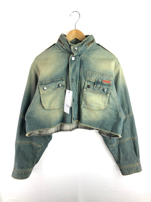 【中古美品】【メンズ】 MARTINE ROSE マーティン ローズ 24AW CUT DENIM JACKET 236WD02501 24年秋冬 カット デニム ジャケット アウター 141-251225-rt-17-tag サイズ：XS カラー：インディゴ 万代Net店