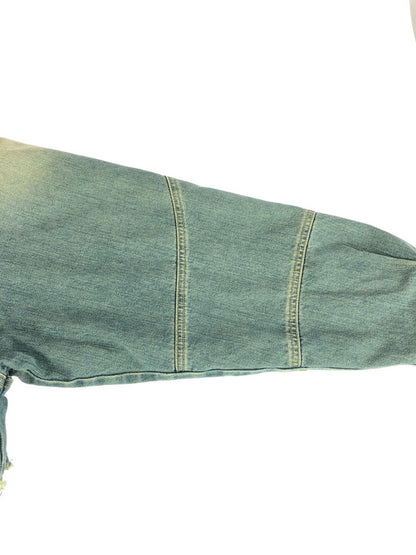【中古美品】【メンズ】 MARTINE ROSE マーティン ローズ 24AW CUT DENIM JACKET 236WD02501 24年秋冬 カット デニム ジャケット アウター 141-251225-rt-17-tag サイズ：XS カラー：インディゴ 万代Net店