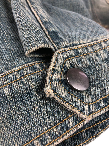 【中古美品】【メンズ】 MARTINE ROSE マーティン ローズ 24AW CUT DENIM JACKET 236WD02501 24年秋冬 カット デニム ジャケット アウター 141-251225-rt-17-tag サイズ：XS カラー：インディゴ 万代Net店