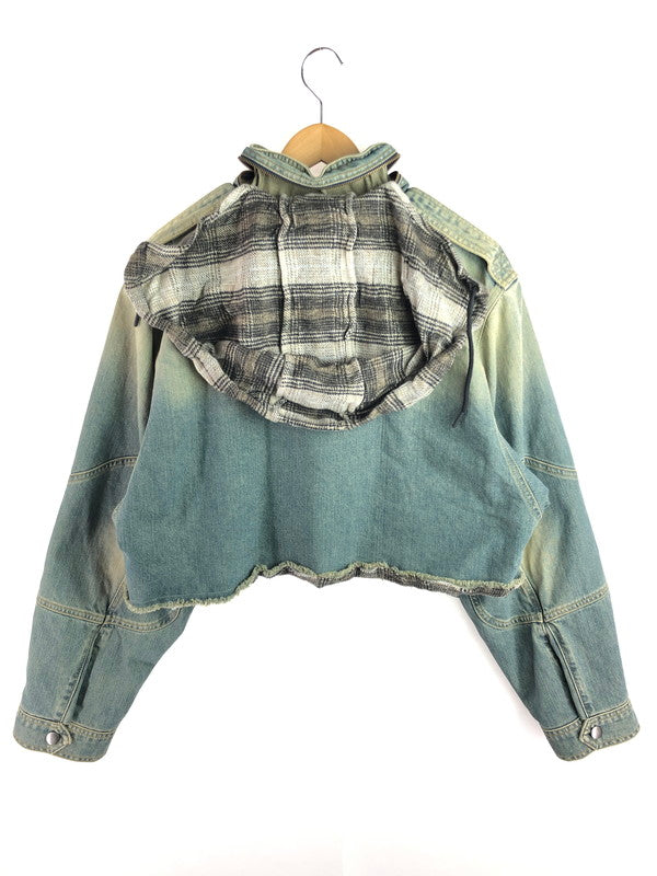 【中古美品】【メンズ】 MARTINE ROSE マーティン ローズ 24AW CUT DENIM JACKET 236WD02501 24年秋冬 カット デニム ジャケット アウター 141-251225-rt-17-tag サイズ：XS カラー：インディゴ 万代Net店