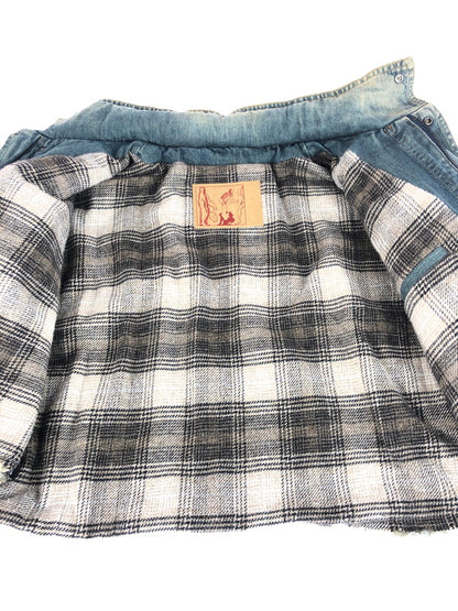 【中古美品】【メンズ】 MARTINE ROSE マーティン ローズ 24AW CUT DENIM JACKET 236WD02501 24年秋冬 カット デニム ジャケット アウター 141-251225-rt-17-tag サイズ：XS カラー：インディゴ 万代Net店
