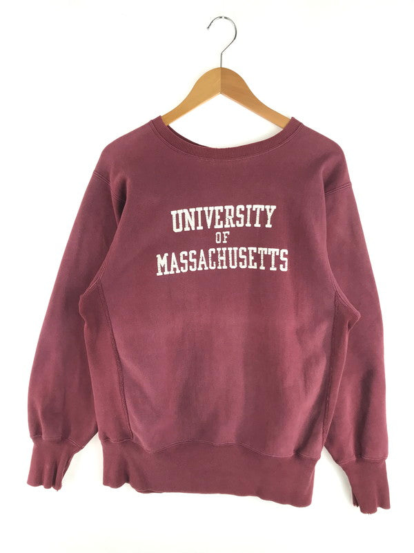 【中古品】【メンズ】 Champion チャンピオン 90S USA製 REVERSE WEAVE SWEATSHIRT "MASSACHUSETTS" 90年代 アメリカ製 リバースウィーブ スウェットシャツ "マサチューセッツ" トレーナー トップス 146-250515-ki-05-tag サイズ：L カラー：バーガンディー 万代Net店