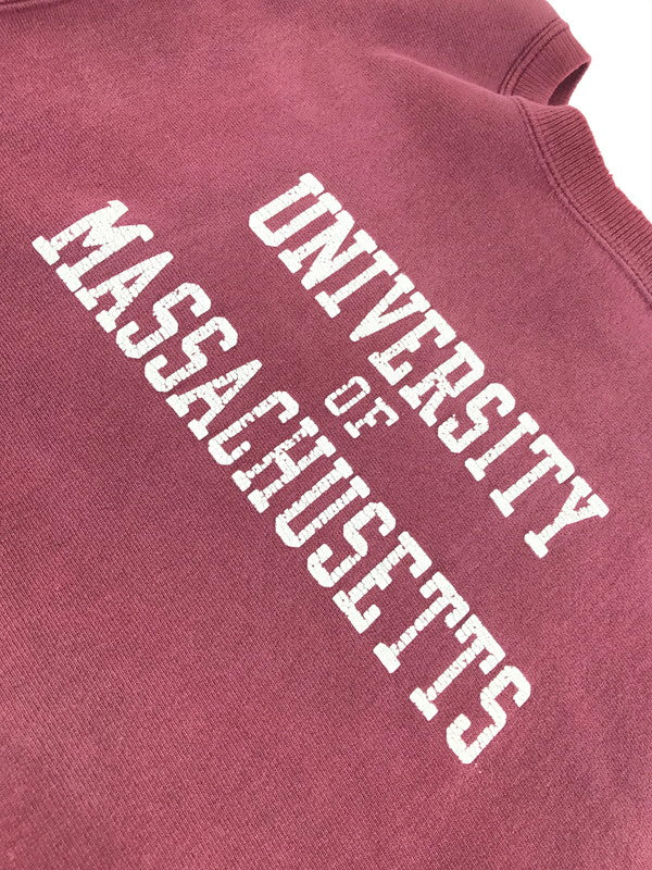 【中古品】【メンズ】 Champion チャンピオン 90S USA製 REVERSE WEAVE SWEATSHIRT "MASSACHUSETTS" 90年代 アメリカ製 リバースウィーブ スウェットシャツ "マサチューセッツ" トレーナー トップス 146-250515-ki-05-tag サイズ：L カラー：バーガンディー 万代Net店