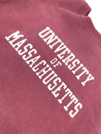 【中古品】【メンズ】 Champion チャンピオン 90S USA製 REVERSE WEAVE SWEATSHIRT "MASSACHUSETTS" 90年代 アメリカ製 リバースウィーブ スウェットシャツ "マサチューセッツ" トレーナー トップス 146-250515-ki-05-tag サイズ：L カラー：バーガンディー 万代Net店