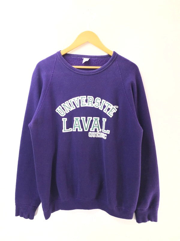 【中古品】【メンズ】 USED ユーズド 70's～80's LAVAL SWEAT SHIRT 70～80年代 カレッジ3段 ラグラン スウェット シャツ トレーナー トップス 146-260508-ty-01-tag サイズ：不明 下記参照 カラー：パープル 万代Net店