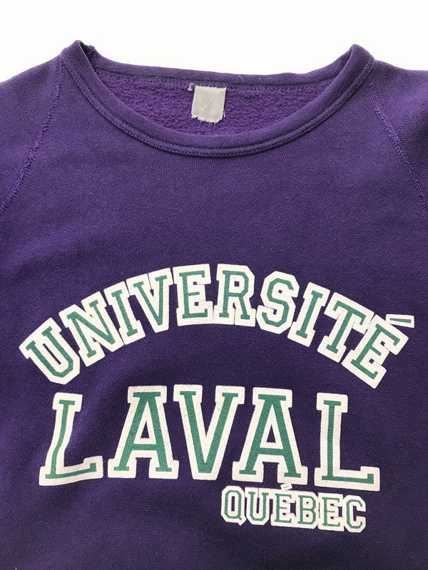 【中古品】【メンズ】 USED ユーズド 70's～80's LAVAL SWEAT SHIRT 70～80年代 カレッジ3段 ラグラン スウェット シャツ トレーナー トップス 146-260508-ty-01-tag サイズ：不明 下記参照 カラー：パープル 万代Net店