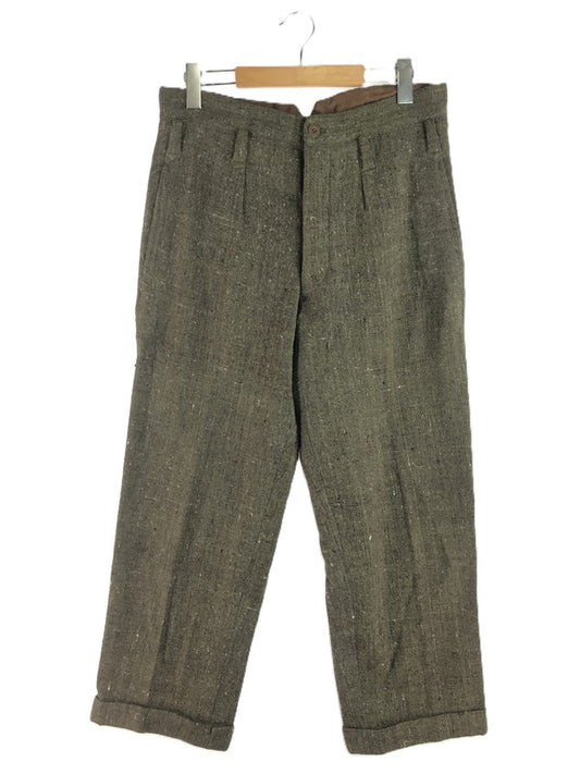 【現状渡し品】【メンズ】 EURO VINTAGE ユーロ ヴィンテージ 40'S-50'S ネップカスリ柄 ボタンフライ スラックスパンツ ボトムス 157-250907-na-18-tag サイズ：表記サイズなし 下記参照 カラー：カーキ系 万代Net店