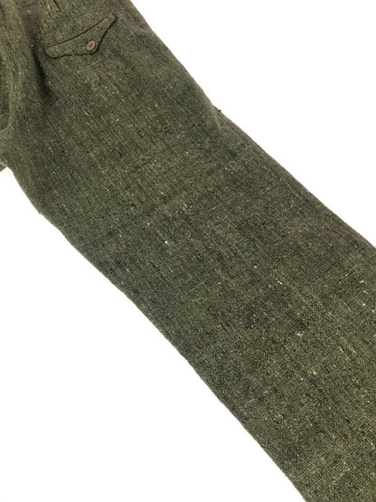 【現状渡し品】【メンズ】 EURO VINTAGE ユーロ ヴィンテージ 40'S-50'S ネップカスリ柄 ボタンフライ スラックスパンツ ボトムス 157-250907-na-18-tag サイズ：表記サイズなし 下記参照 カラー：カーキ系 万代Net店