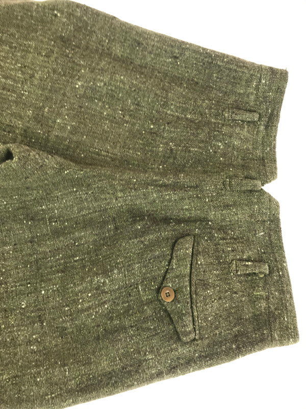 【現状渡し品】【メンズ】 EURO VINTAGE ユーロ ヴィンテージ 40'S-50'S ネップカスリ柄 ボタンフライ スラックスパンツ ボトムス 157-250907-na-18-tag サイズ：表記サイズなし 下記参照 カラー：カーキ系 万代Net店