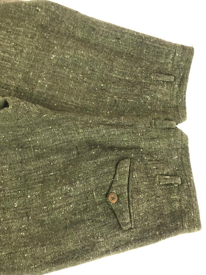 【現状渡し品】【メンズ】 EURO VINTAGE ユーロ ヴィンテージ 40'S-50'S ネップカスリ柄 ボタンフライ スラックスパンツ ボトムス 157-250907-na-18-tag サイズ：表記サイズなし 下記参照 カラー：カーキ系 万代Net店