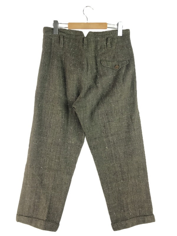 【現状渡し品】【メンズ】 EURO VINTAGE ユーロ ヴィンテージ 40'S-50'S ネップカスリ柄 ボタンフライ スラックスパンツ ボトムス 157-250907-na-18-tag サイズ：表記サイズなし 下記参照 カラー：カーキ系 万代Net店