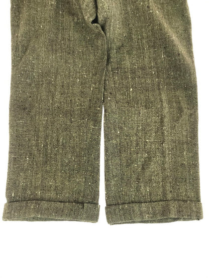 【現状渡し品】【メンズ】 EURO VINTAGE ユーロ ヴィンテージ 40'S-50'S ネップカスリ柄 ボタンフライ スラックスパンツ ボトムス 157-250907-na-18-tag サイズ：表記サイズなし 下記参照 カラー：カーキ系 万代Net店
