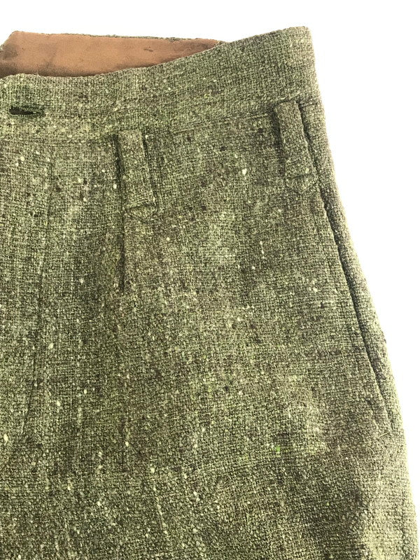 【現状渡し品】【メンズ】 EURO VINTAGE ユーロ ヴィンテージ 40'S-50'S ネップカスリ柄 ボタンフライ スラックスパンツ ボトムス 157-250907-na-18-tag サイズ：表記サイズなし 下記参照 カラー：カーキ系 万代Net店