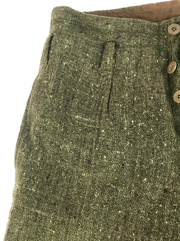 【現状渡し品】【メンズ】 EURO VINTAGE ユーロ ヴィンテージ 40'S-50'S ネップカスリ柄 ボタンフライ スラックスパンツ ボトムス 157-250907-na-18-tag サイズ：表記サイズなし 下記参照 カラー：カーキ系 万代Net店