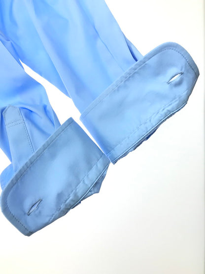 【中古品】【メンズ】 COOHEM コーヘン KNIT PATCHWORK LONG SLEEVES SHIRT 13-222-016 ニット パッチワーク ロングスリーブ シャツ 140-251113-rt-06-tag サイズ：L カラー：ブルー 万代Net店