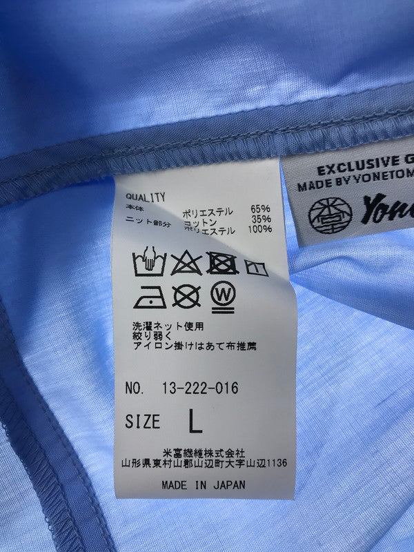 【中古品】【メンズ】 COOHEM コーヘン KNIT PATCHWORK LONG SLEEVES SHIRT 13-222-016 ニット パッチワーク ロングスリーブ シャツ 140-251113-rt-06-tag サイズ：L カラー：ブルー 万代Net店