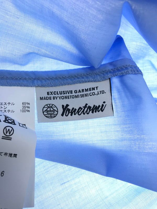 【中古品】【メンズ】 COOHEM コーヘン KNIT PATCHWORK LONG SLEEVES SHIRT 13-222-016 ニット パッチワーク ロングスリーブ シャツ 140-251113-rt-06-tag サイズ：L カラー：ブルー 万代Net店