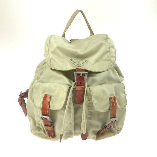 【ジャンク品】【レディース】 PRADA プラダ VELA RUCKSACK B6677 ヴェラ リュックサック デイパック カバン 180-250705-hi-17-tag カラー：アイボリー 万代Net店