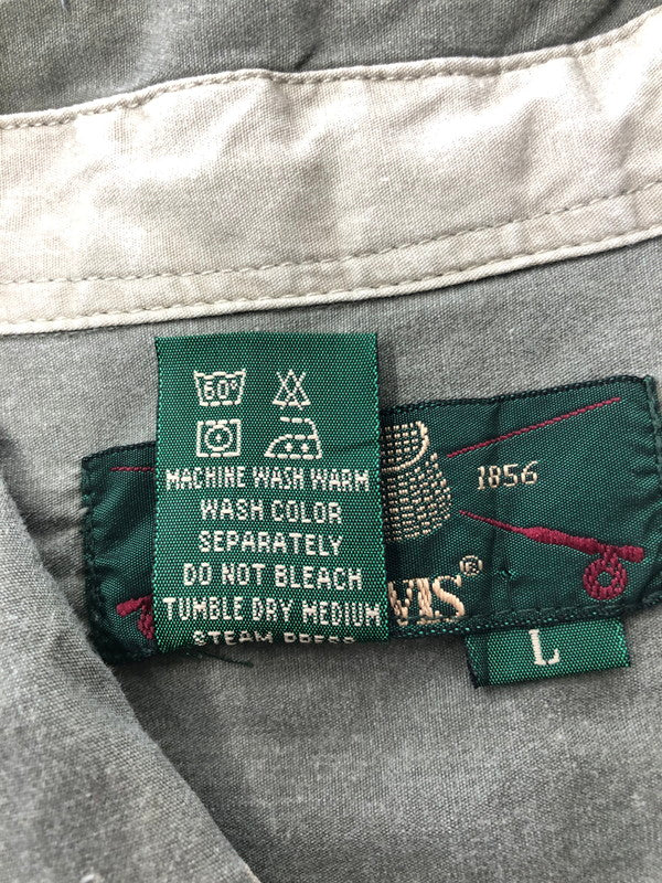 【中古品】【メンズ】 ORVIS オービス 90's COTTON LS SHIRT パッチ付き コットン ロングスリーブ シャツ 長袖シャツ トップス 144-260524-rt-11-tagh サイズ：L カラー：カーキ 万代Net店