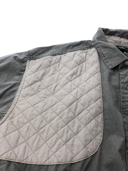 【中古品】【メンズ】 ORVIS オービス 90's COTTON LS SHIRT パッチ付き コットン ロングスリーブ シャツ 長袖シャツ トップス 144-260524-rt-11-tagh サイズ：L カラー：カーキ 万代Net店