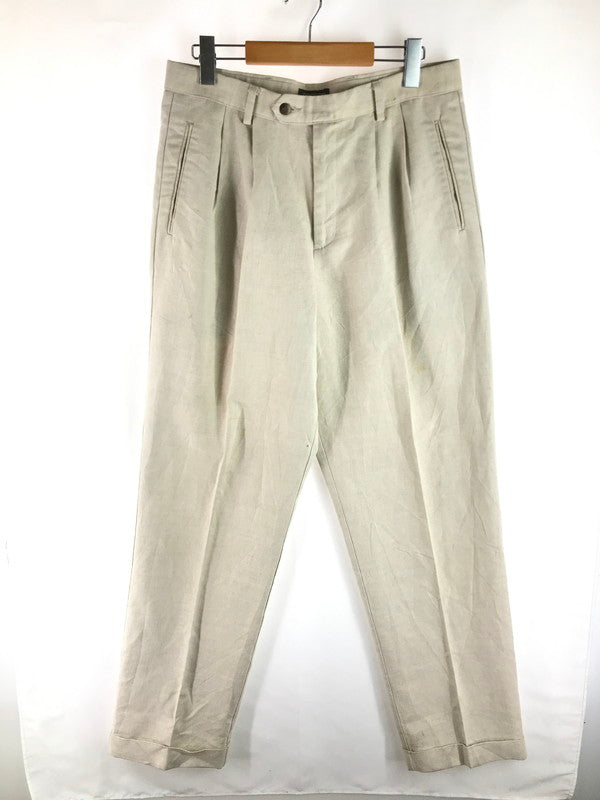 【現状渡し品】【メンズ】 DOCKERS ドッカーズ 90's PLEATED LINEN 2TUCK SLAKS PANTS 90年代 プリーツリネン 2タック スラックス パンツ 157-250618-hi-16-tag カラー：ベージュ 万代Net店