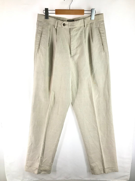 【現状渡し品】【メンズ】 DOCKERS ドッカーズ 90's PLEATED LINEN 2TUCK SLAKS PANTS 90年代 プリーツリネン 2タック スラックス パンツ 157-250618-hi-16-tag カラー：ベージュ 万代Net店