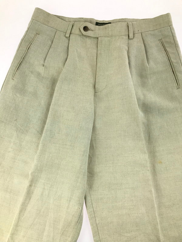 【現状渡し品】【メンズ】 DOCKERS ドッカーズ 90's PLEATED LINEN 2TUCK SLAKS PANTS 90年代 プリーツリネン 2タック スラックス パンツ 157-250618-hi-16-tag カラー：ベージュ 万代Net店